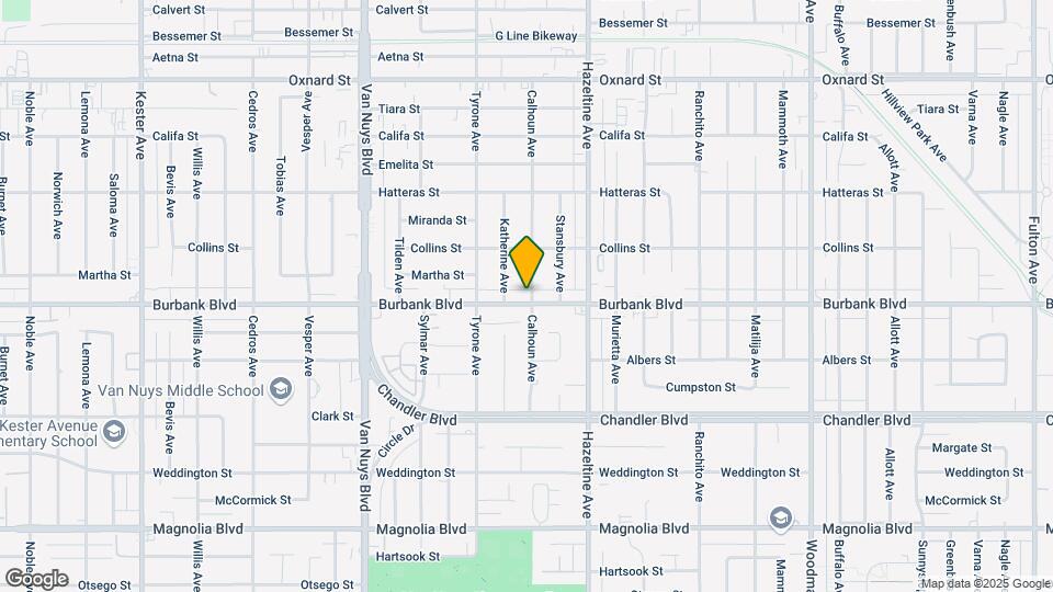 14205 Burbank Blvd Map and Location Details