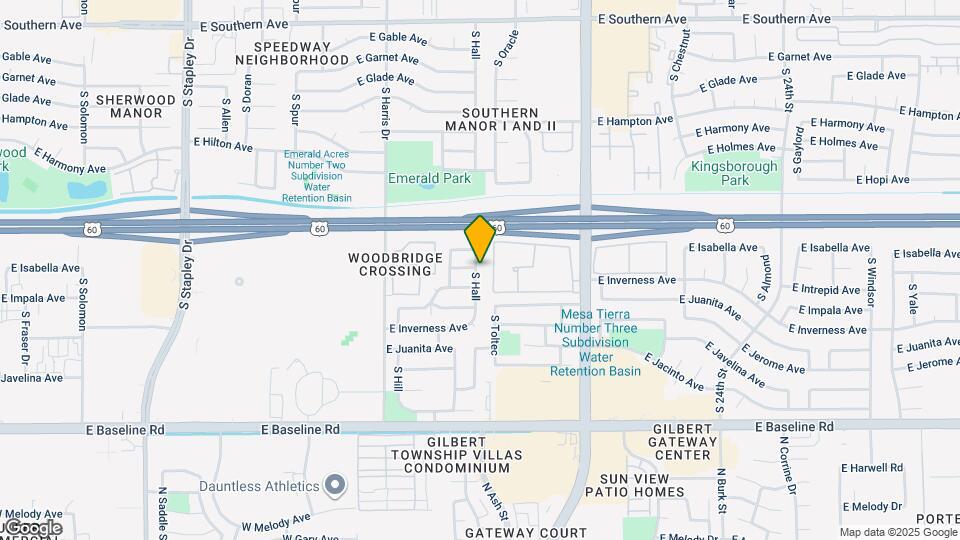 1645 S Hall Map and Location Details