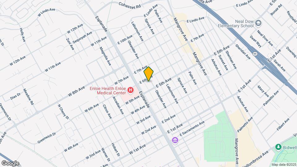 1535 Oleander Ave Map and Location Details
