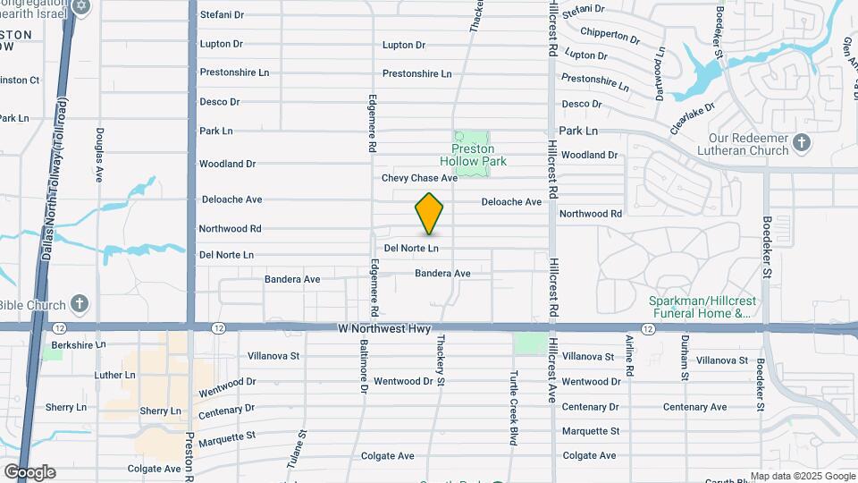 6517 Del Norte Ln Map and Location Details