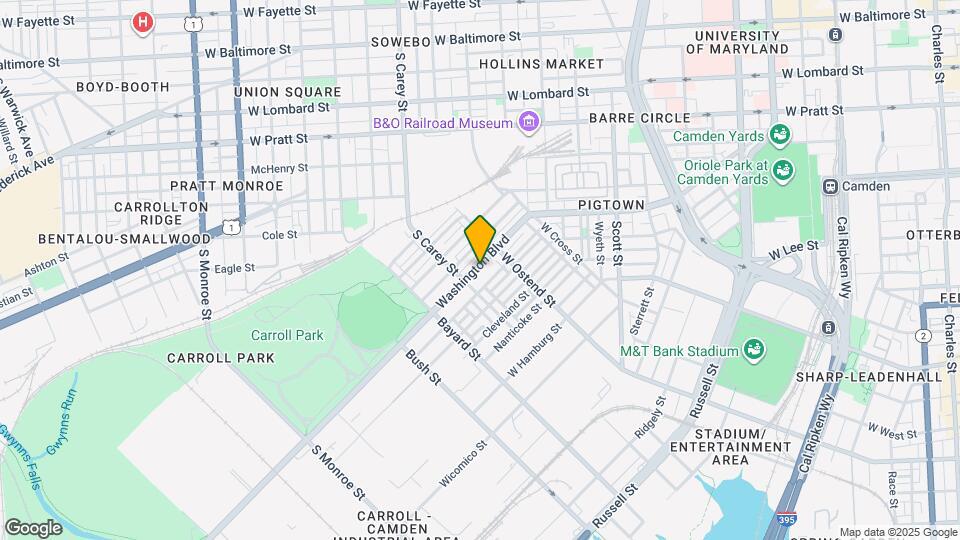 1243 Washington Blvd Map and Location Details