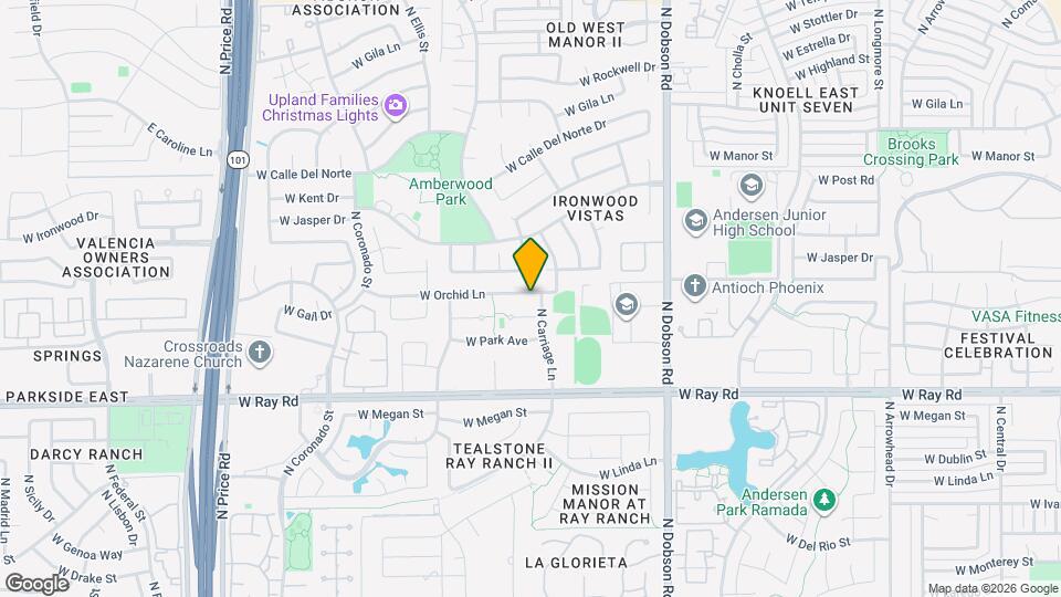 2291 W Orchid Ln Map and Location Details