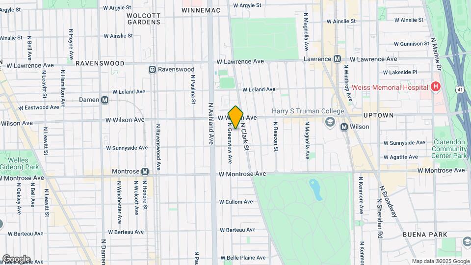 4525-4529 N Greenview Ave Mapa y Detalles de la Ubicación