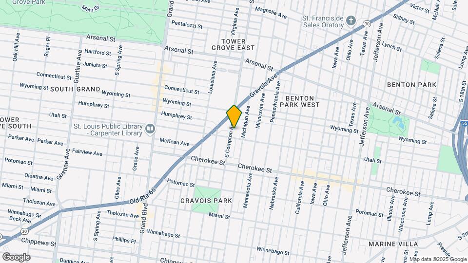 3246 S Compton Ave, Unit 2N Map and Location Details