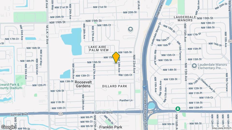 1436 NW 24th Terrace Map and Location Details
