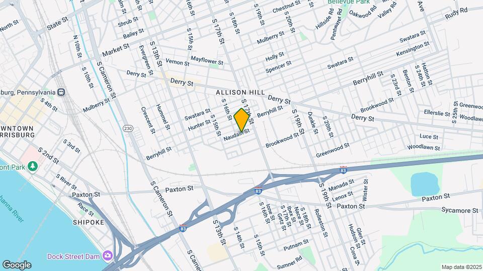 1609 Naudain St Map and Location Details