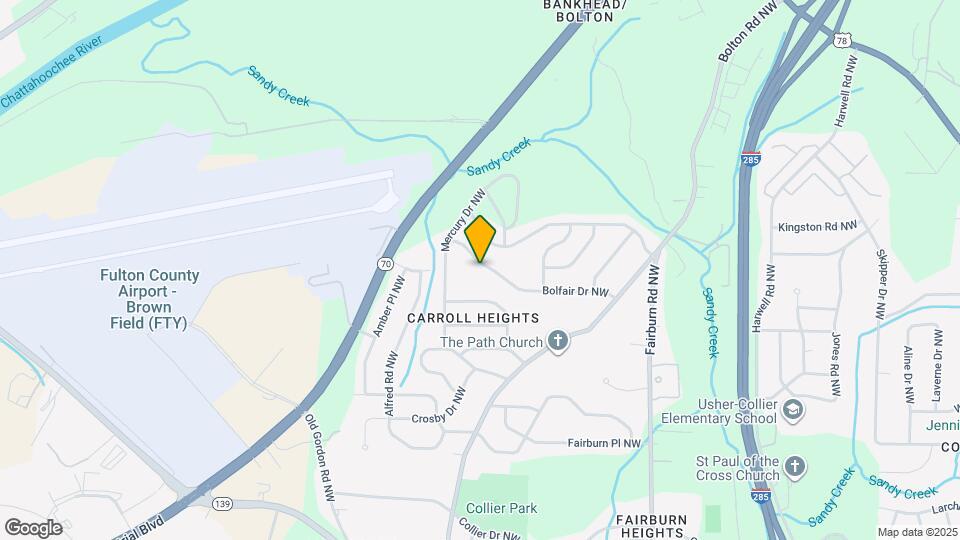 3656 Bolfair Dr NW Mapa y Detalles de la Ubicación