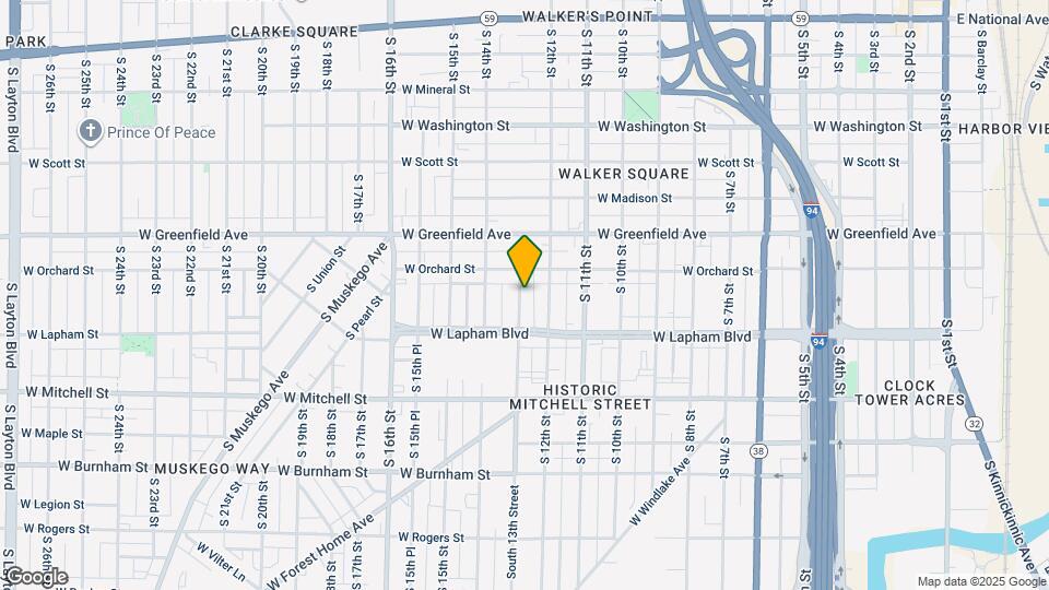 1532 South 13th Street Map and Location Details