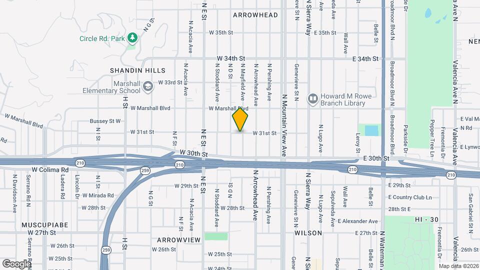 3096 N Mayfield Ave Map and Location Details