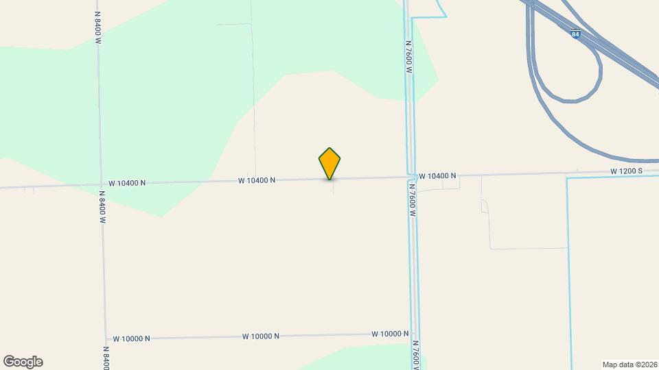 7833 W 10400 N Map and Location Details