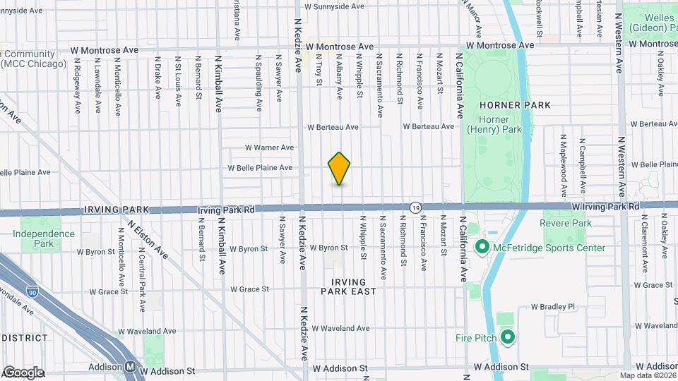 4018 N Albany Ave Mapa y Detalles de la Ubicación