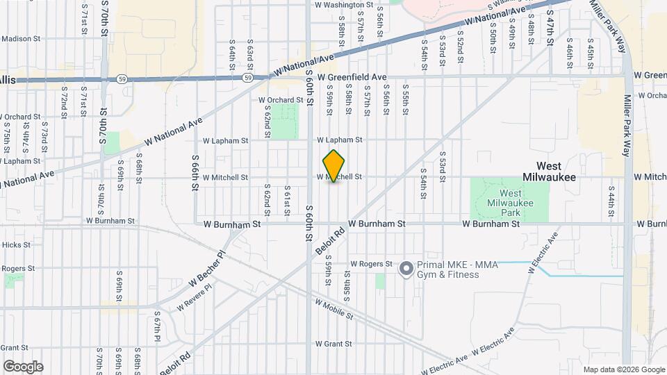 1720 S 59th St Map and Location Details