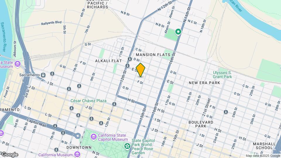 1317 F Street Mapa y Detalles de la Ubicación