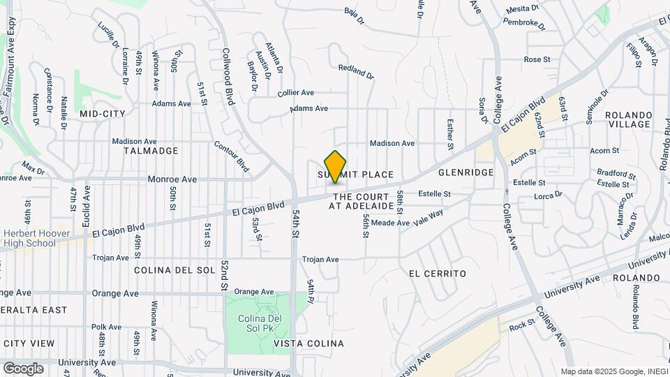 5474 El Cajon Blvd Map and Location Details