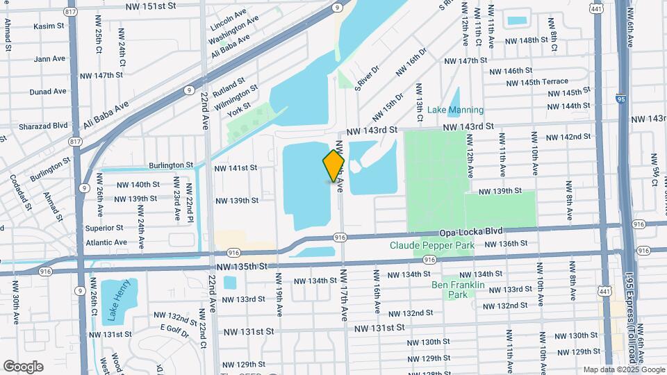 14054 NW 17th Ave Map and Location Details