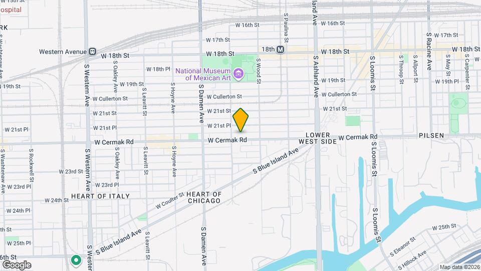 1840 W Cermak Rd Map and Location Details