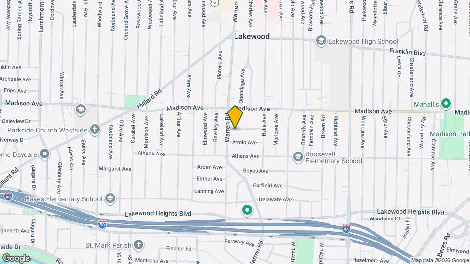 14809 Leonard Ave, Unit Down Map and Location Details