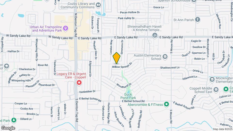 312 Willow Springs Dr Map and Location Details