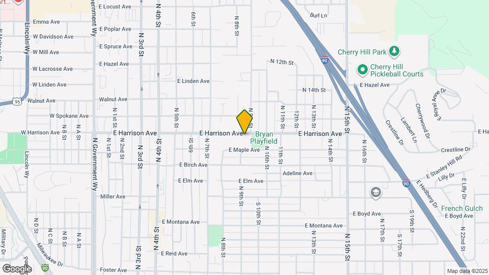 912 E Harrison Ave Map and Location Details