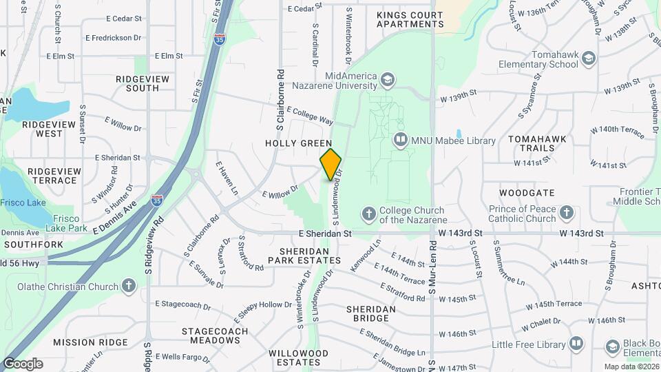 837 S Lindenwood Dr Map and Location Details