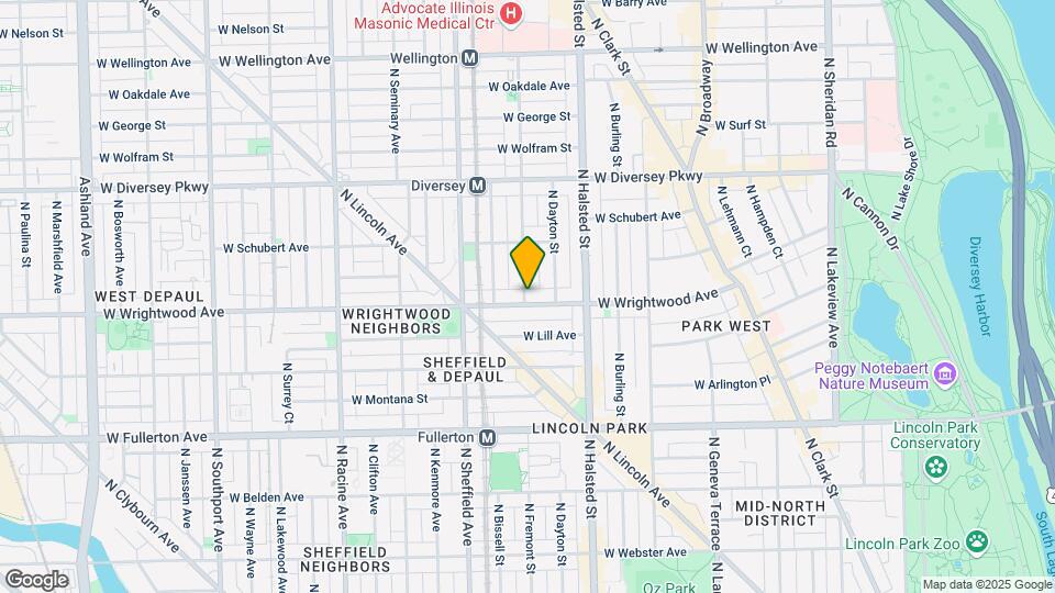 858 W Wrightwood Ave Mapa y Detalles de la Ubicación