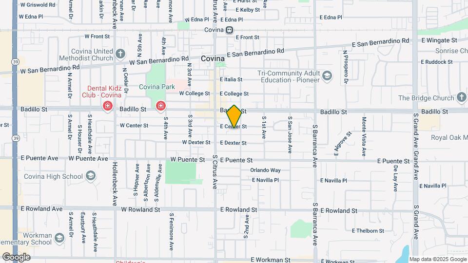 160 E Center St Map and Location Details