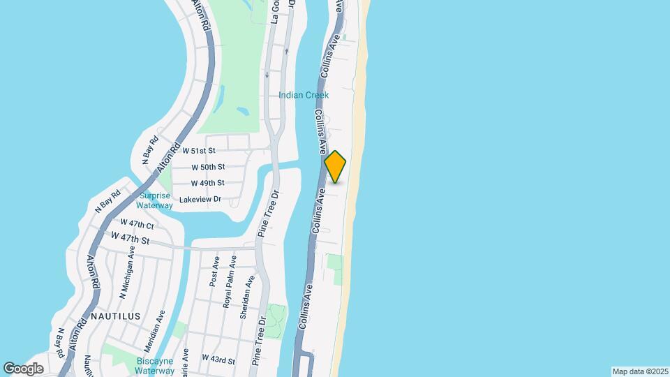 4925 Collins Ave, Unit 3F Map and Location Details