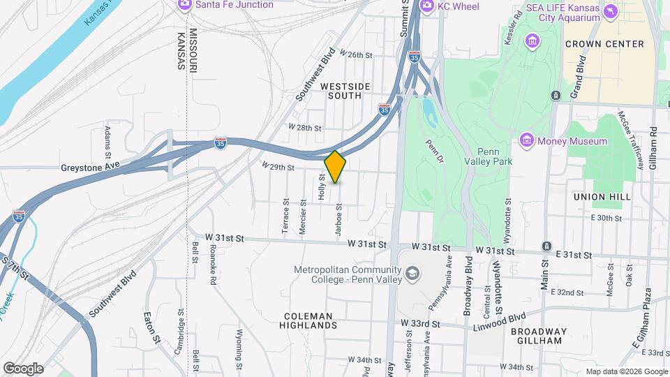 2924 Jarboe St Map and Location Details
