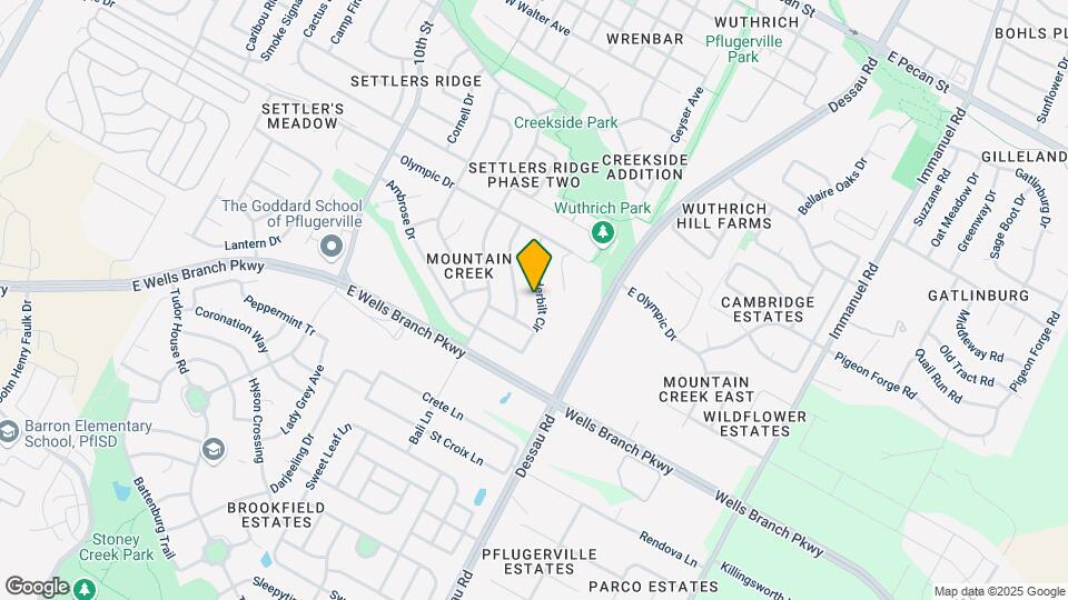 1104 Vanderbilt Cir Map and Location Details