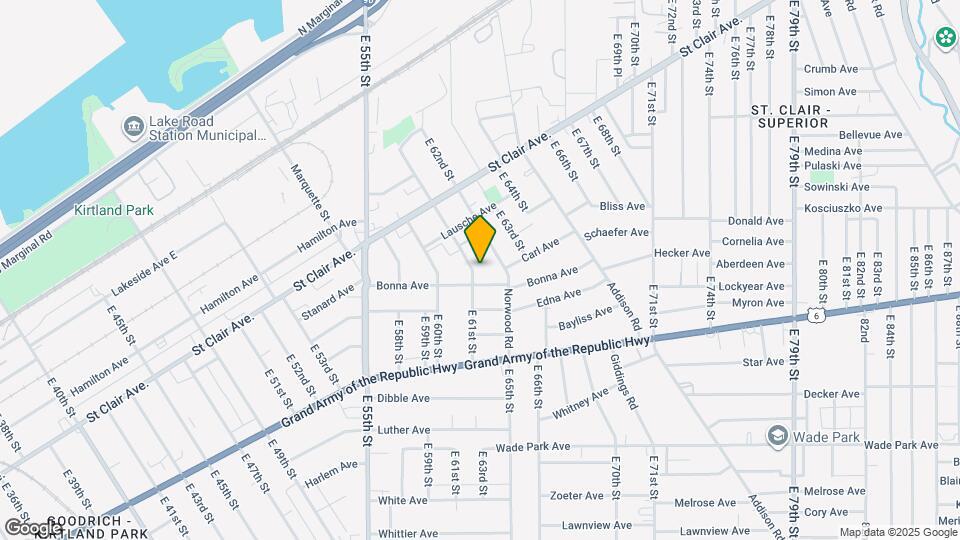 1187 E 61st St Map and Location Details