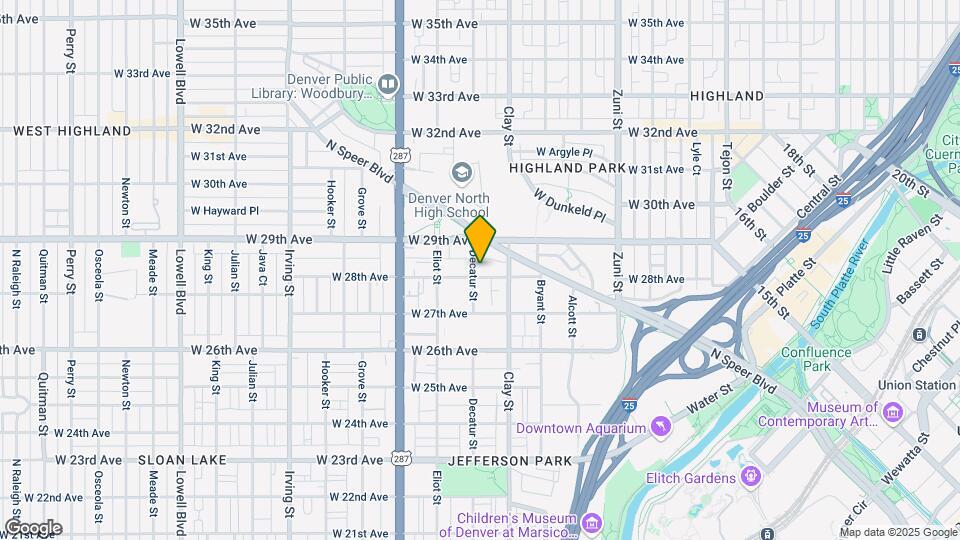 2751 W 28th Ave Map and Location Details