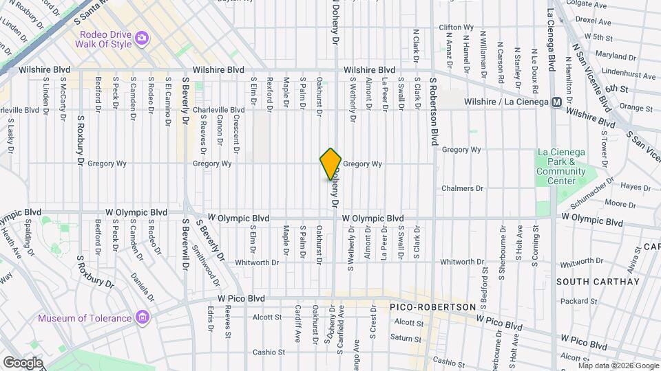 329 S Doheny Dr, Unit 1 Map and Location Details