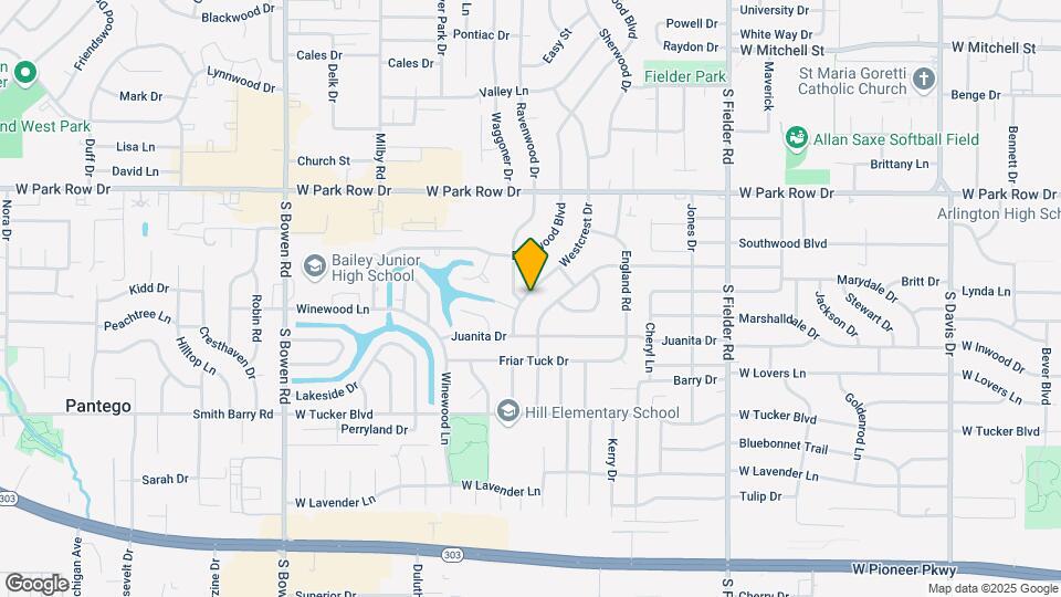 1713 Westcrest Dr Map and Location Details