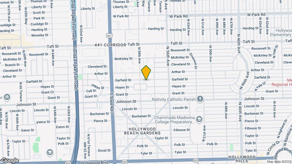 5735 Hayes St Map and Location Details
