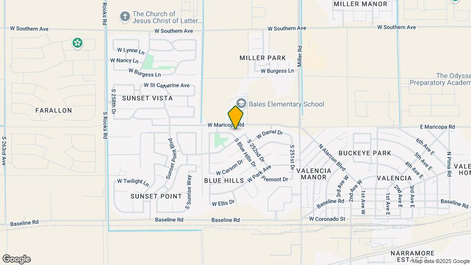 6861 S Blue Hills Dr Map and Location Details