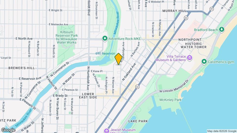 1933 N Cambridge Ave, Unit 1933 Map and Location Details