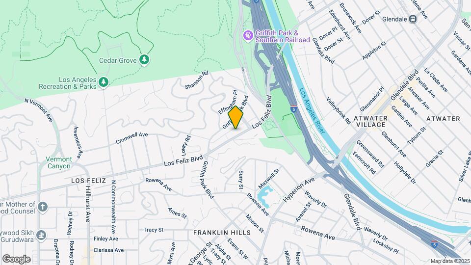 3729-3733 Los Feliz Blvd Map and Location Details