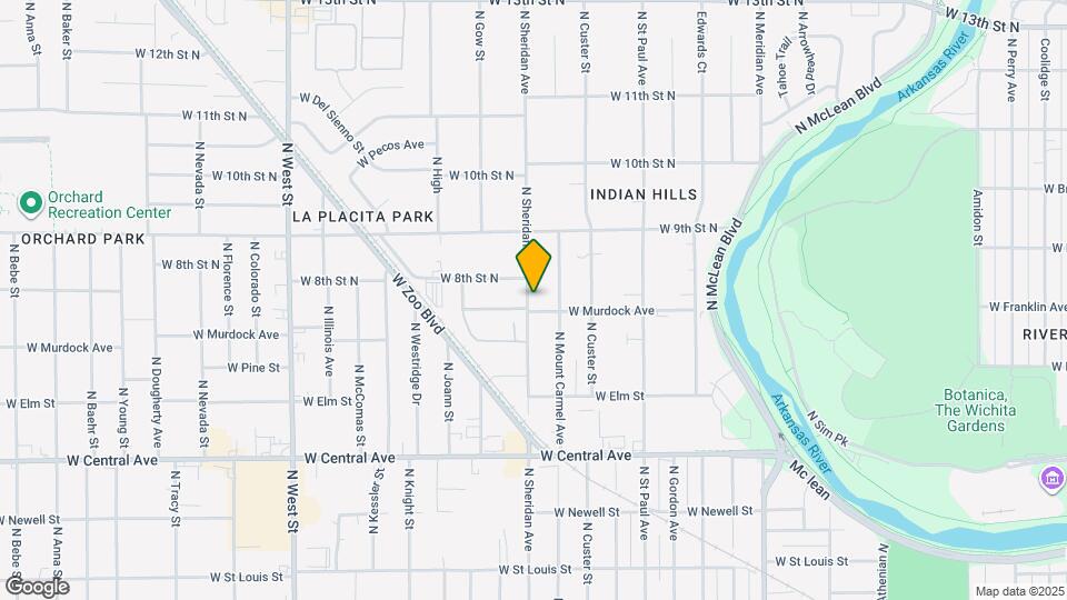 808 N Sheridan St Map and Location Details