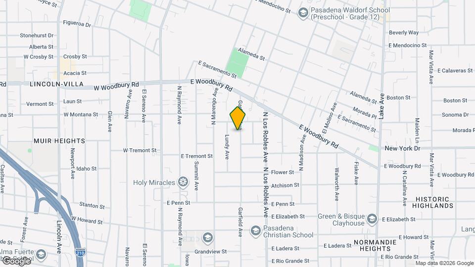 1955 Garfield Ave Map and Location Details