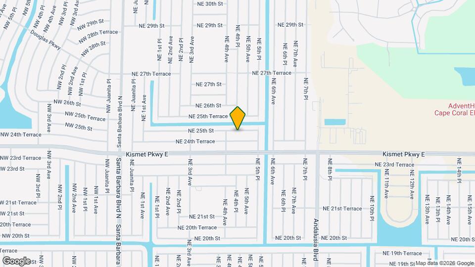 412 NE 25th St Map and Location Details