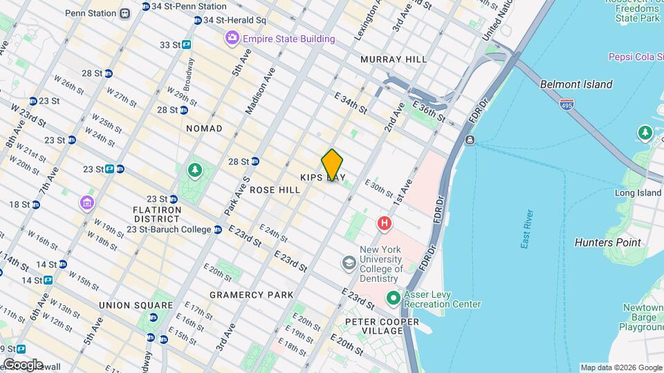 218 E 29th St, Unit 15C Mapa y Detalles de la Ubicación
