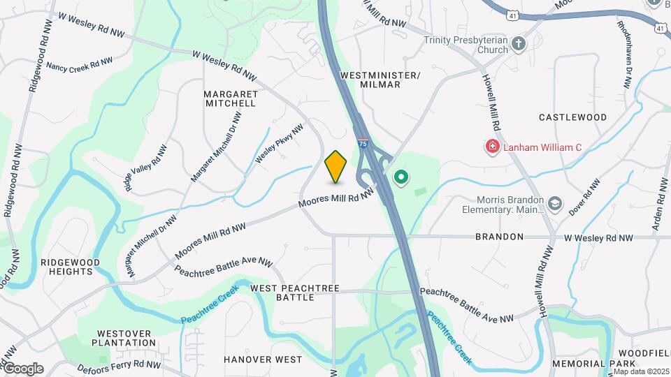 1271 Moores Mill Rd NW Map and Location Details