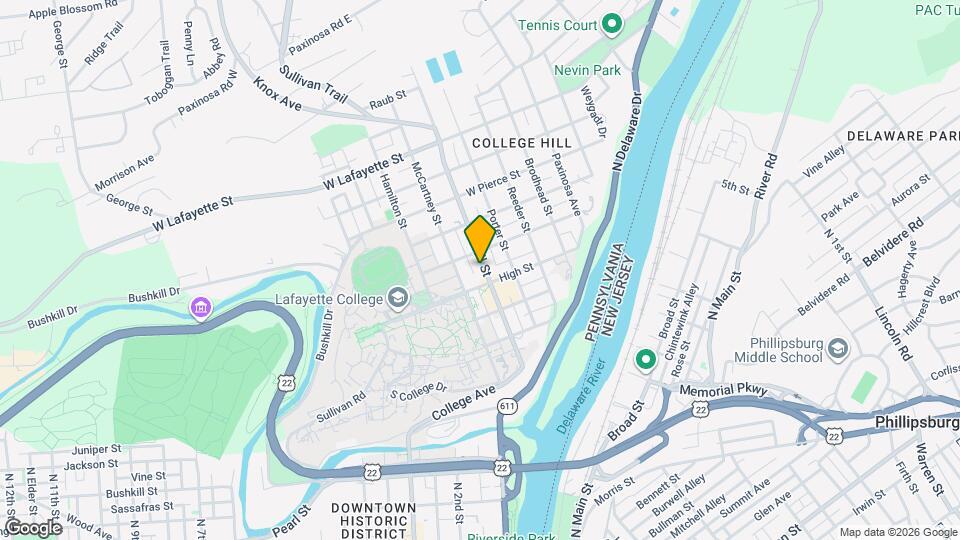 320 Cattell St Map and Location Details