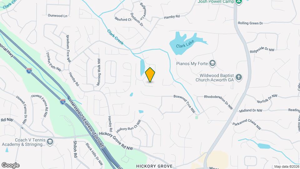 1818 Babbling Brook NW Mapa y Detalles de la Ubicación