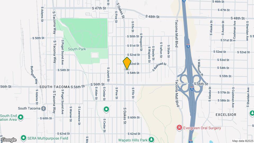 5321 S Oakes St Map and Location Details