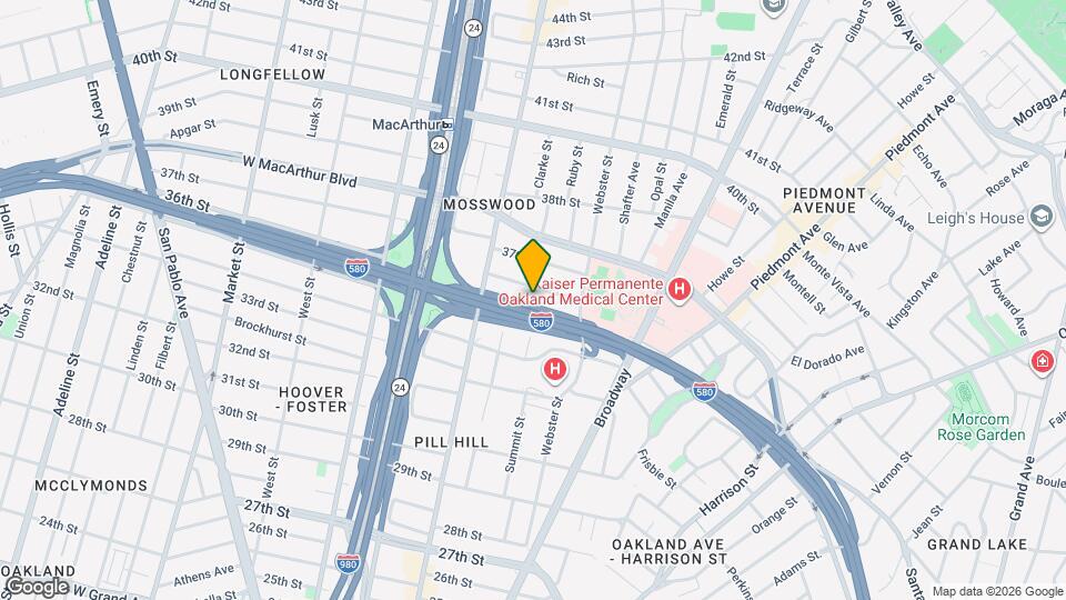 459 36th St Map and Location Details