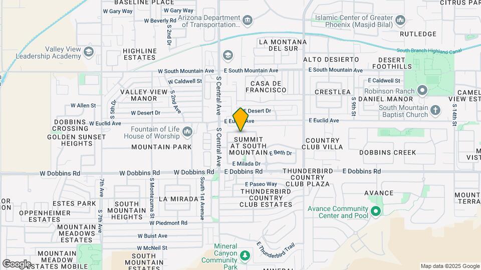 203 E Valley View Dr Map and Location Details