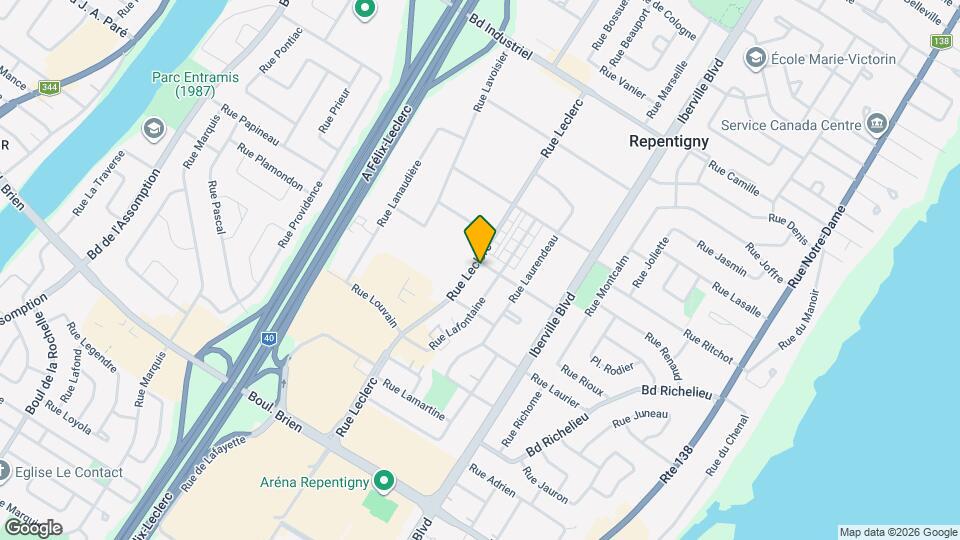 550 Leclerc Rue Map and Location Details