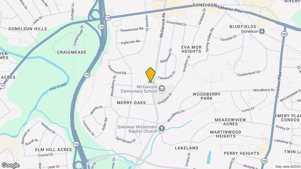 282 McGavock Pk Mapa y Detalles de la Ubicación