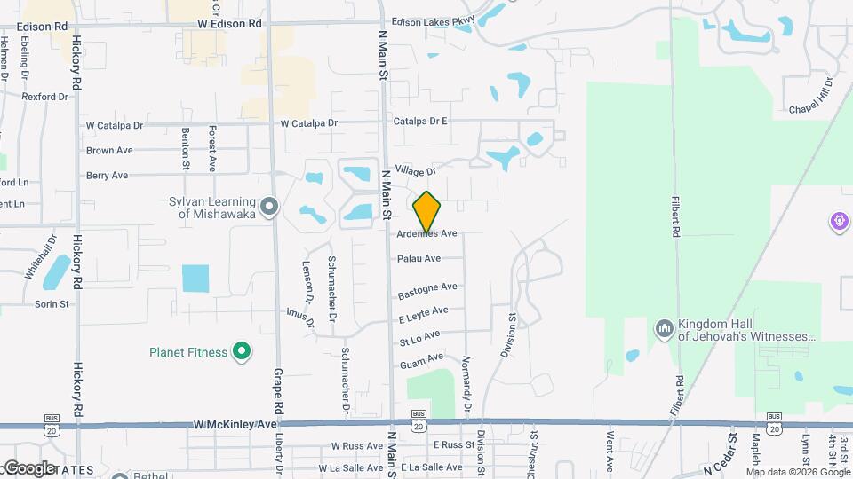 203 Ardennes Ave Map and Location Details